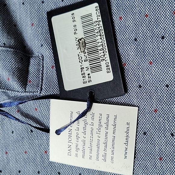 NWT Dan John Men's Polo Shirt Size Medium - Picture 4 of 9